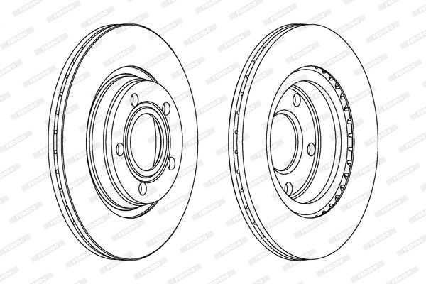 Диск тормозной FERODO DDF1003