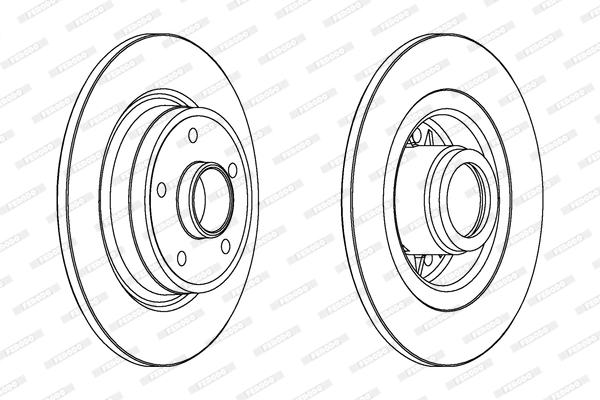 Диск тормозной FERODO DDF1364C1