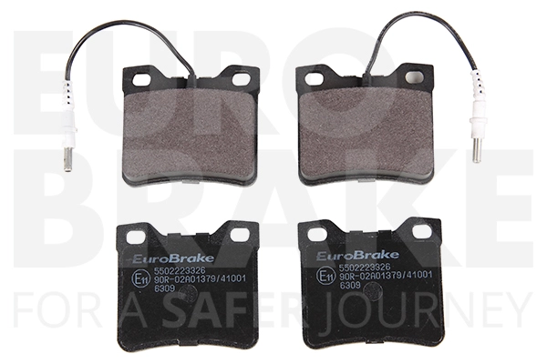 Тормозные колодки дисковые задние EUROBRAKE 5502223326