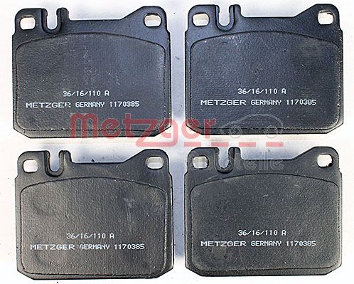 Колодки тормозные дисковые METZGER 1170385
