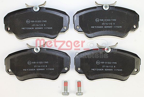 Колодки тормозные дисковые METZGER 1170245