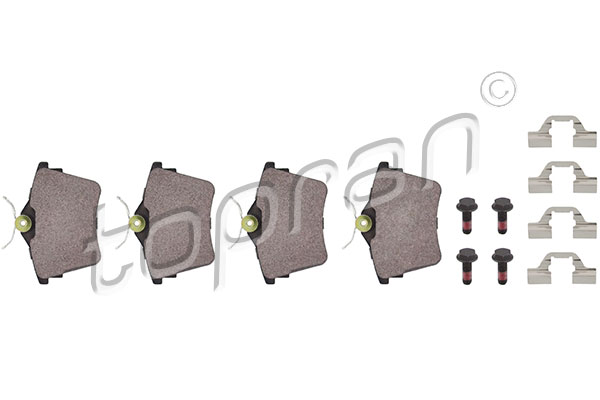Set brake pads HANS PRIES/TOPRAN 721244