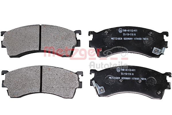 Колодки тормозные дисковые METZGER 1170183