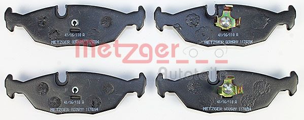 Колодки тормозные дисковые METZGER 1170284