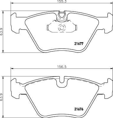 Колодки тормозные дисковые HELLA/BEHR/PAGID 8DB355007-961