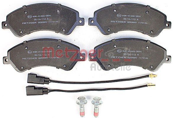 Колодки тормозные дисковые METZGER 1170146