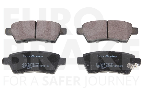Тормозные колодки дисковые задние EUROBRAKE 5502222265