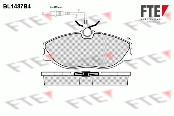 Запчасть FTE BL1487B4