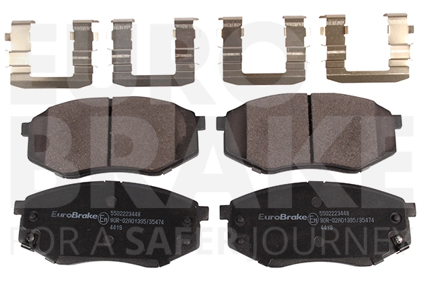 Тормозные колодки дисковые передние EUROBRAKE 5502223448
