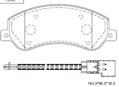 Колодки тормозные ASIMCO KD6788