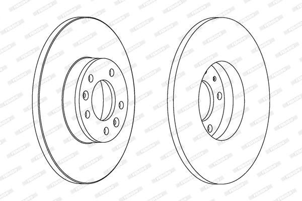 Диск тормозной FERODO DDF1602