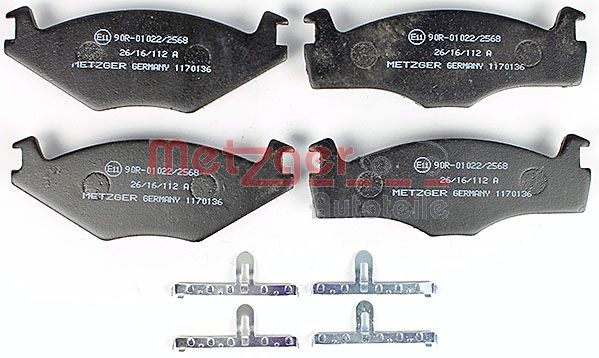 Колодки тормозные дисковые METZGER 1170136