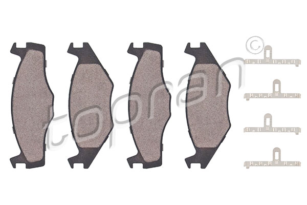 Set brake pads HANS PRIES/TOPRAN 102843