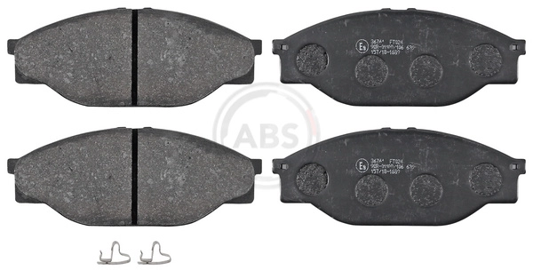 Колодки тормозные дисковые A.B.S. 36761
