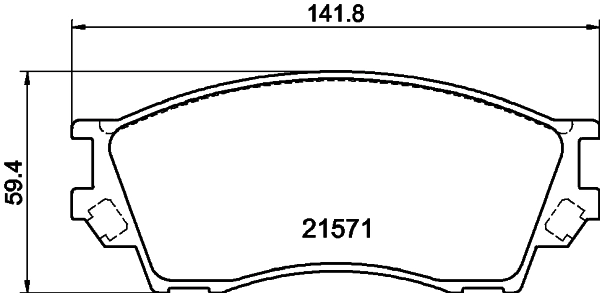 Колодки тормозные дисковые HELLA/BEHR/PAGID 8DB355017091