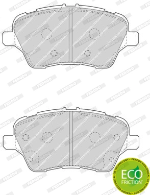 Колодки тормозные дисковые FERODO FDB4612