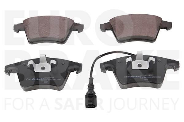 Колодки тормозные дисковые EUROBRAKE 5502224761