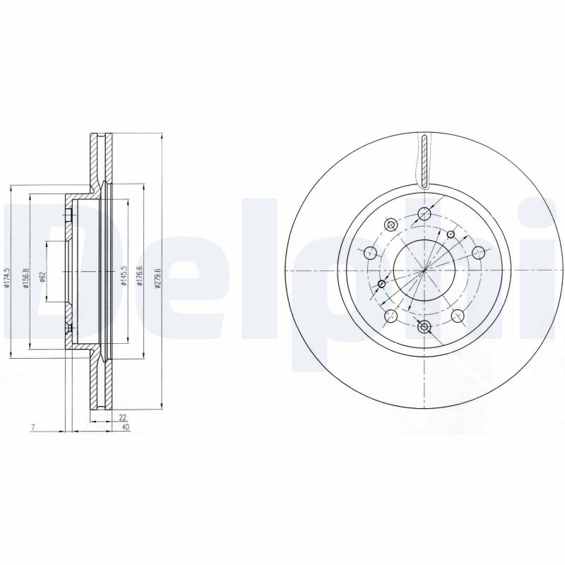 Диск тормозной DELPHI BG4093
