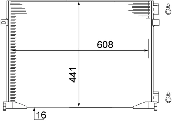 Конденсатор кондиционера MAHLE/KNECHT AC528000S