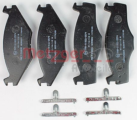 Колодки тормозные дисковые METZGER 1170103