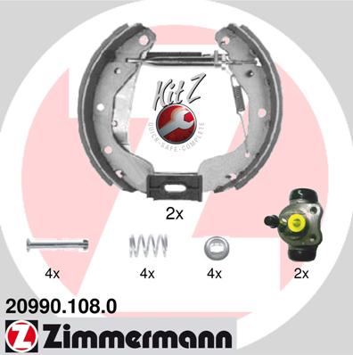 Барабан тормозной ZIMMERMANN 209901080