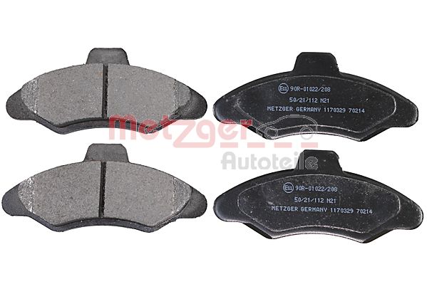 Колодки тормозные дисковые METZGER 1170329