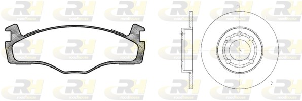 Комплект тормозов дисковый тормозной механизм ROADHOUSE 8171.04