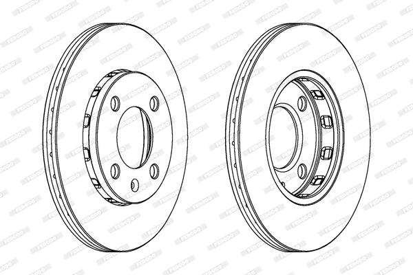 Диск тормозной FERODO DDF812