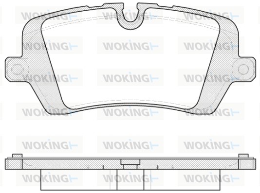 Колодки тормозные дисковые WOKING P1441300