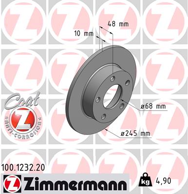 Тормозной диск coat z