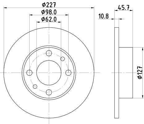 Тормозной диск HELLA/BEHR/PAGID 8DD355100-361