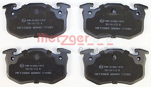 Колодки тормозные дисковые METZGER 1170050