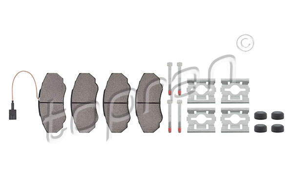 Set brake pads HANS PRIES/TOPRAN 723469