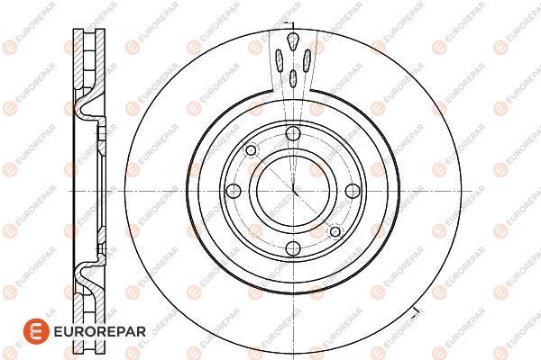 Диск тормозной EUROREPAR 1618863780