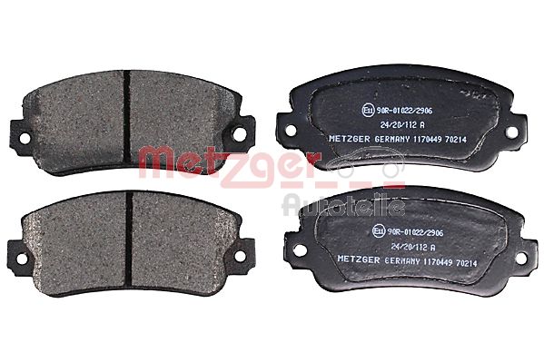 Колодки тормозные дисковые METZGER 1170449