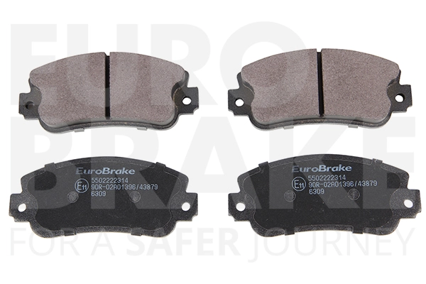 Тормозные колодки дисковые передние EUROBRAKE 5502222314