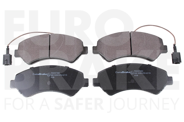 Тормозные колодки дисковые передние EUROBRAKE 5502221962