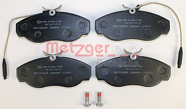 Колодки тормозные дисковые METZGER 1170477