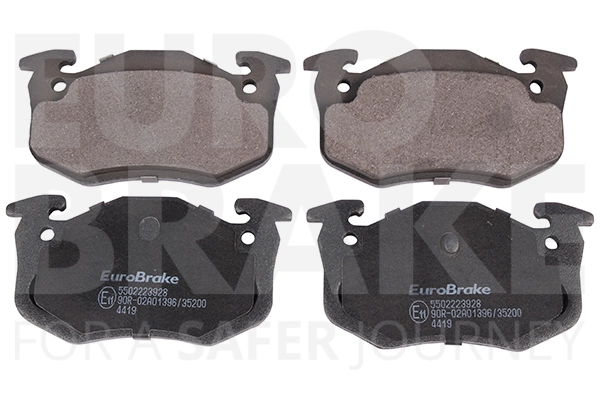 Тормозные колодки дисковые задние EUROBRAKE 5502223928