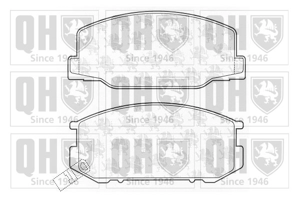 Колодки тормозные QUINTON HAZELL BP708