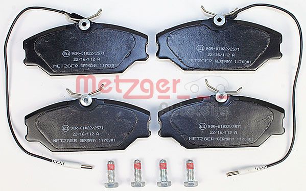 Колодки тормозные дисковые METZGER 1170301