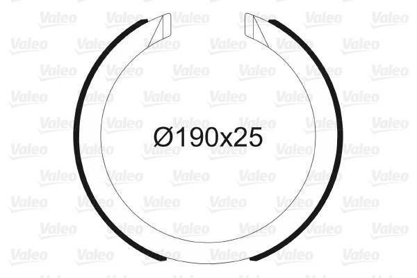 Колодки тормозные барабанные VALEO 564197