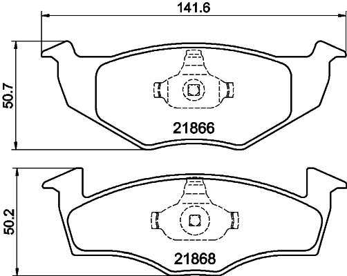 Комплект тормозных колодок дисковый тормоз HELLA/BEHR/PAGID 8DB355007-891