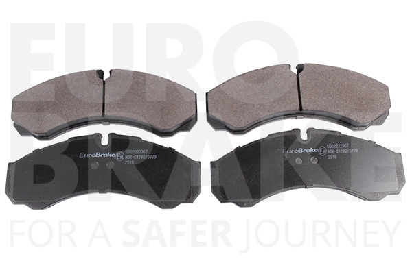 Тормозные колодки дисковые EUROBRAKE 5502222367