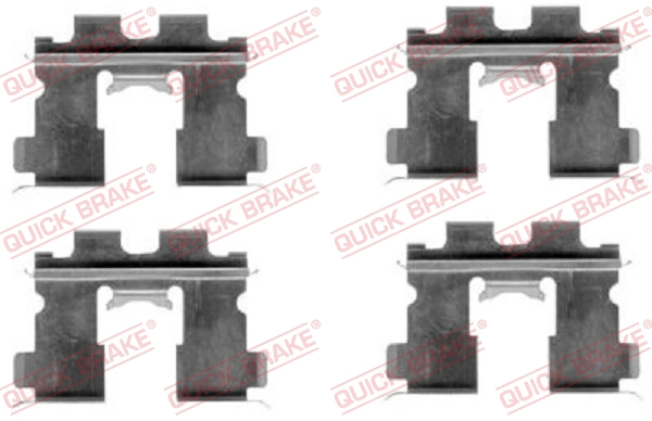 Комплект монтажный тормозных колодок QUICK BRAKE 109-1163