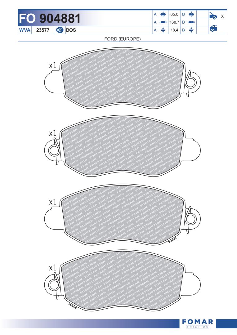  FOMAR FRICTION FO904881