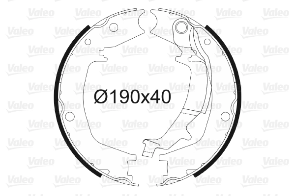 Колодки тормозные барабанные комплект VALEO 564181