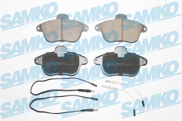 Колодки тормозные дисковые SAMKO 5SP478