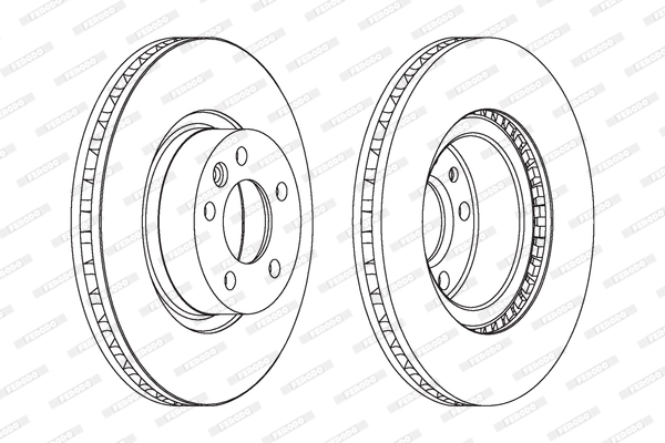 Диск тормозной FERODO DDF1254C1