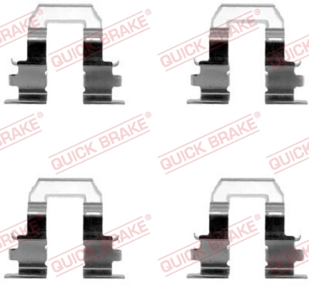 Комплект монтажный тормозных колодок QUICK BRAKE 109-1255